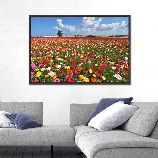 Magnificent Garden Buttercups Canvas Wall Art