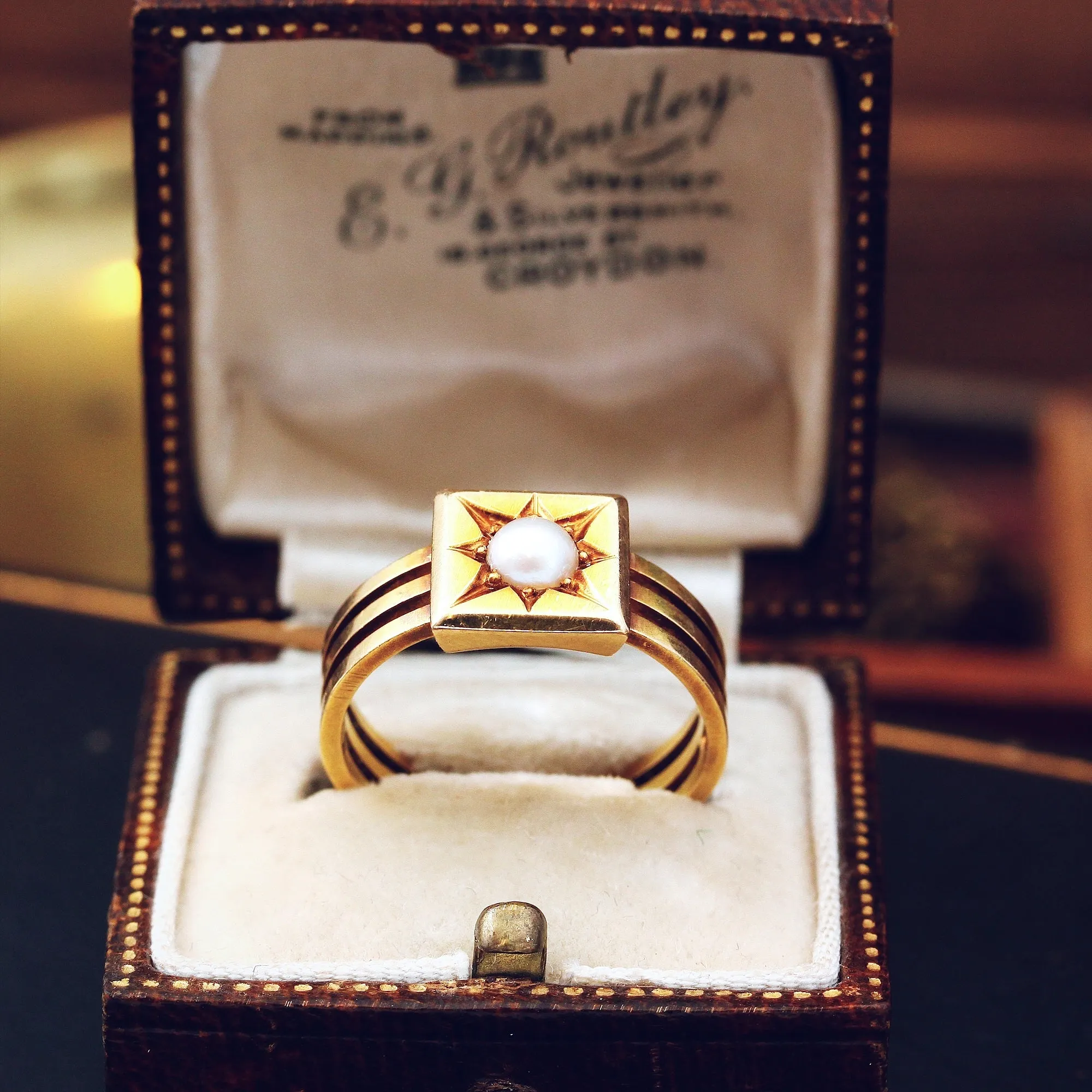 Magnificent Victorian Natural Pearl Ring
