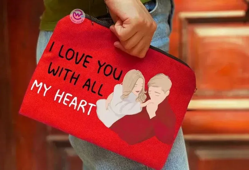 Makeup & Pencil Case-Valentine's