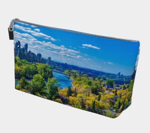 Makeup Bag - Bow River Peace Bridge McHugh Bluff Fall HDR