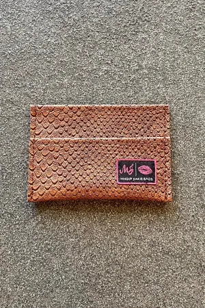 Makeup Junkie Game Day Card Holder - CHOC. COBRA
