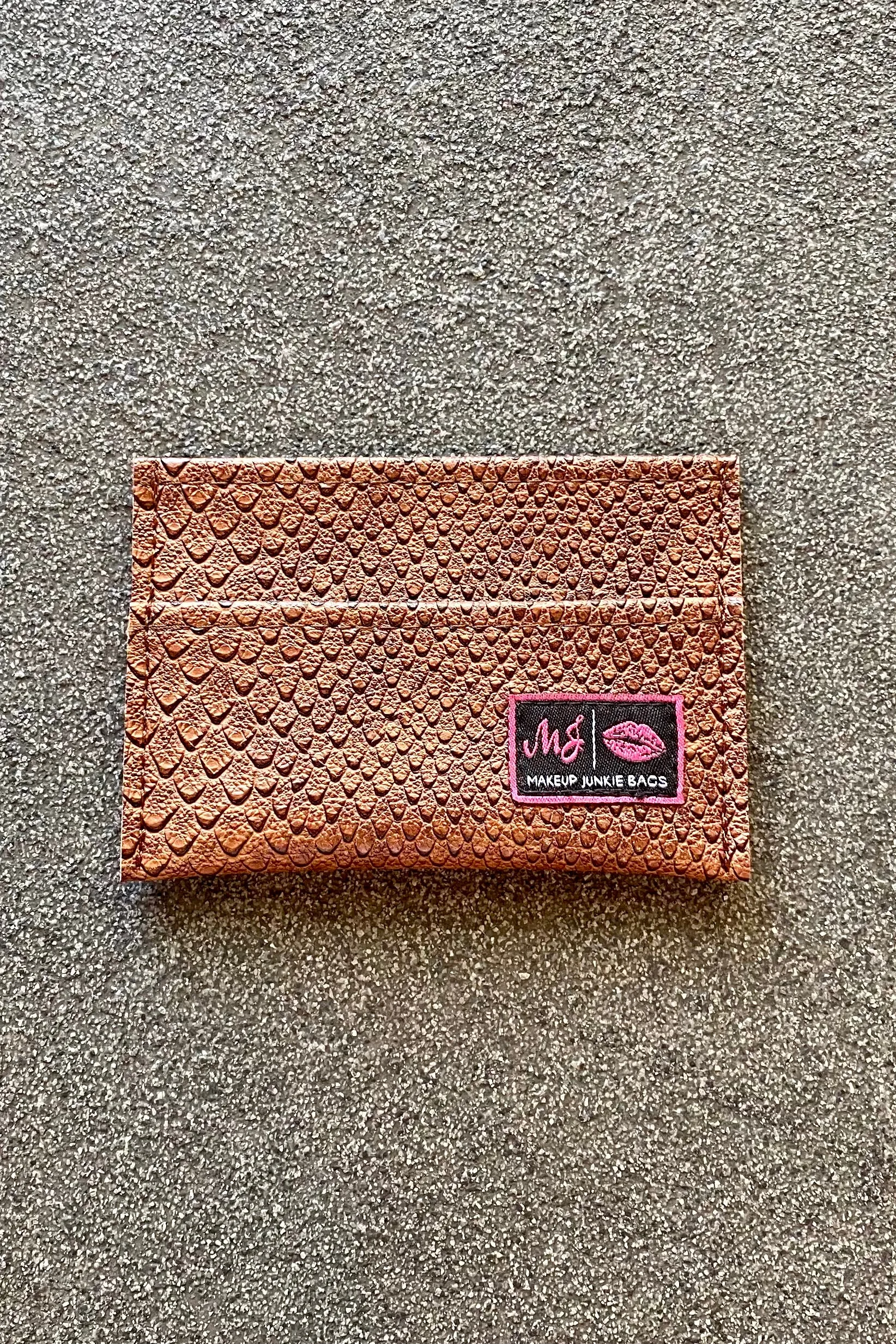 Makeup Junkie Game Day Card Holder - CHOC. COBRA