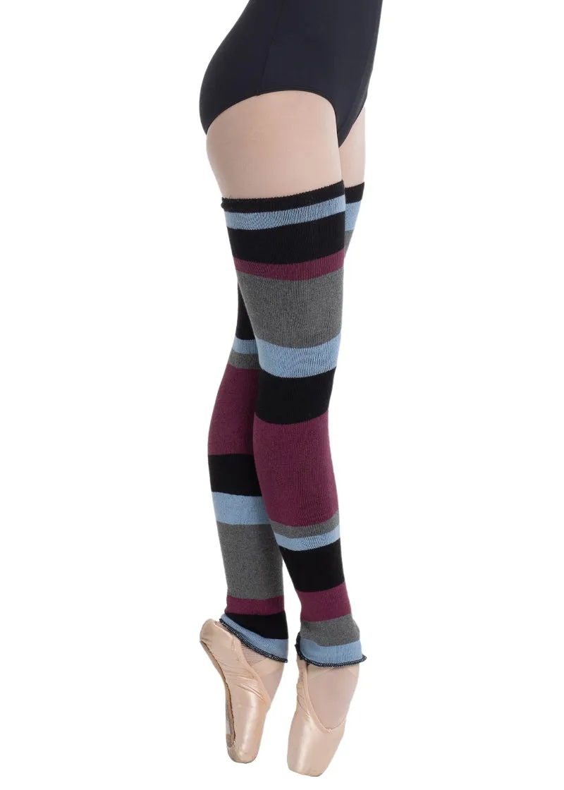 Maxiband Striped Thigh-High Legwarmers (28")