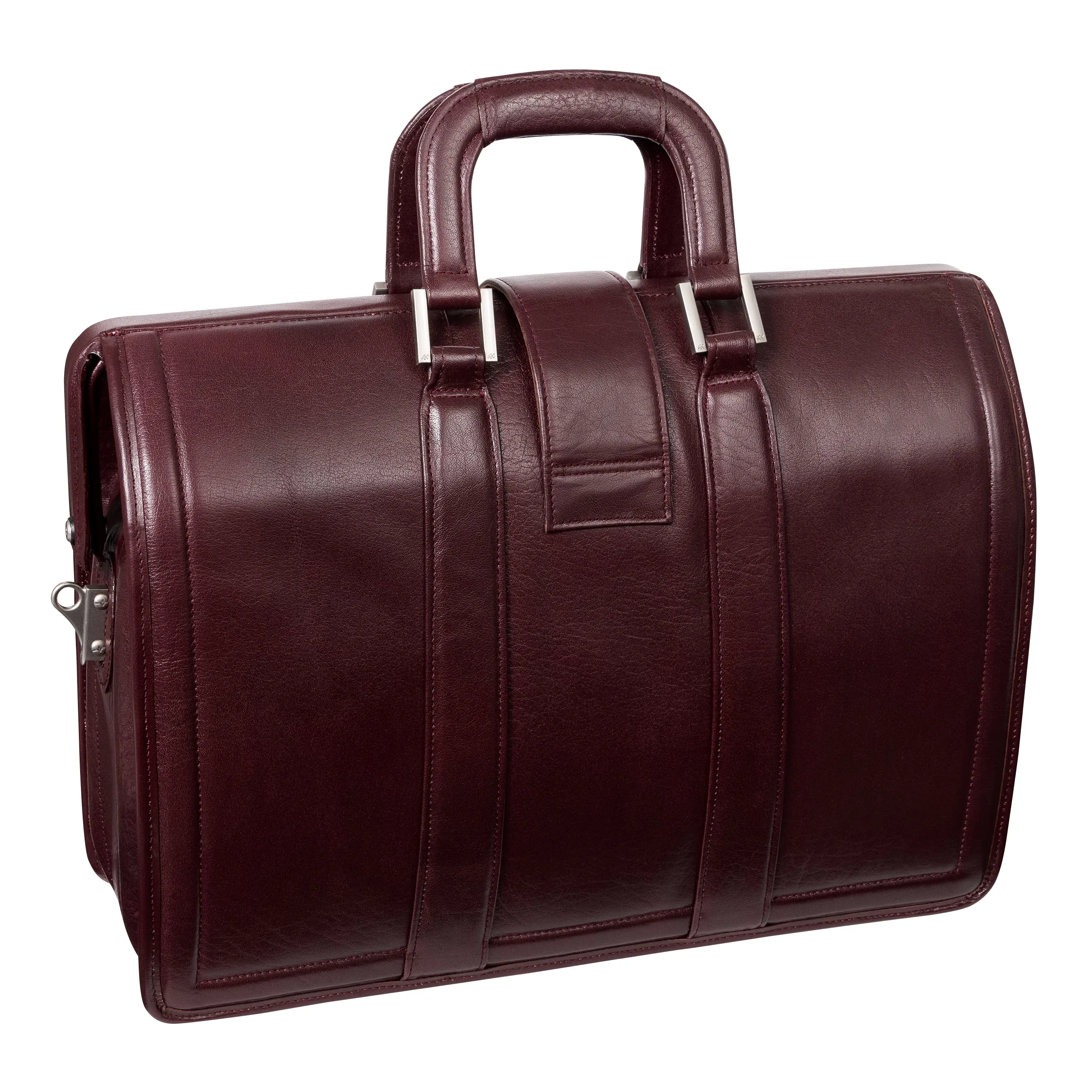 McKlein MORGAN 17" Leather Litigator Laptop Briefcase