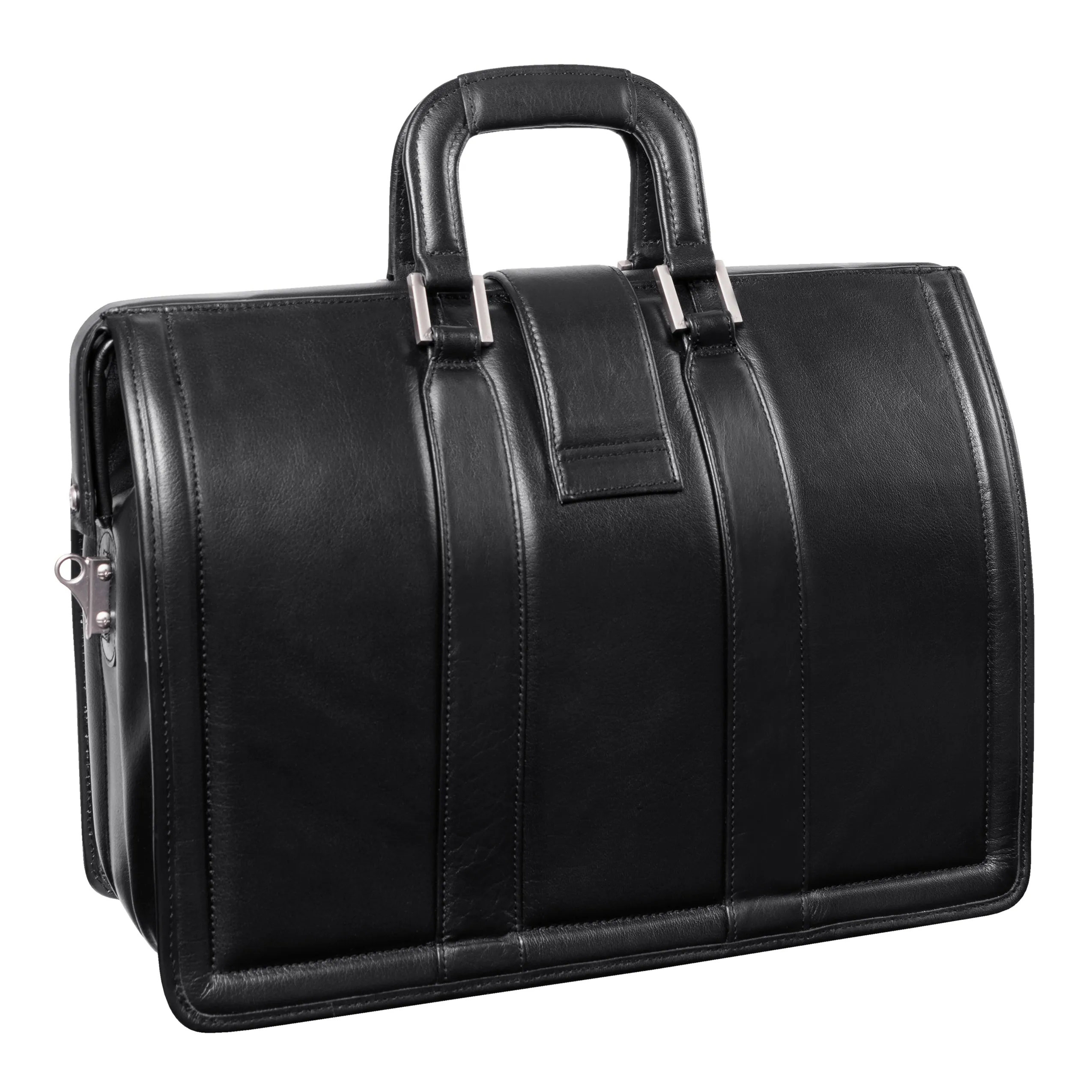 McKlein MORGAN 17" Leather Litigator Laptop Briefcase