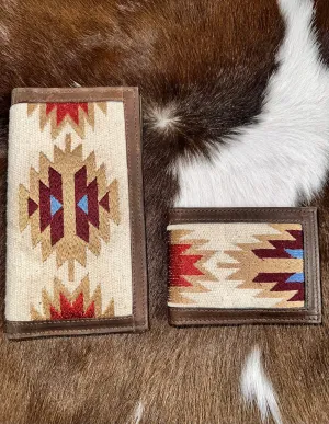 Mens Aztec Brown Rug Wallet