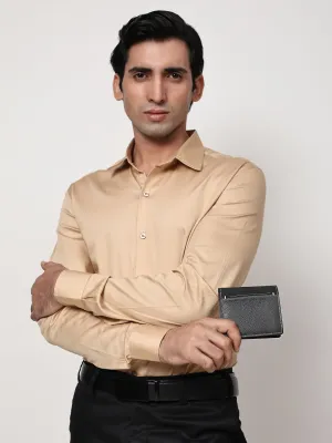 Men's Grey Leather Fold Wallet - Hiroshi