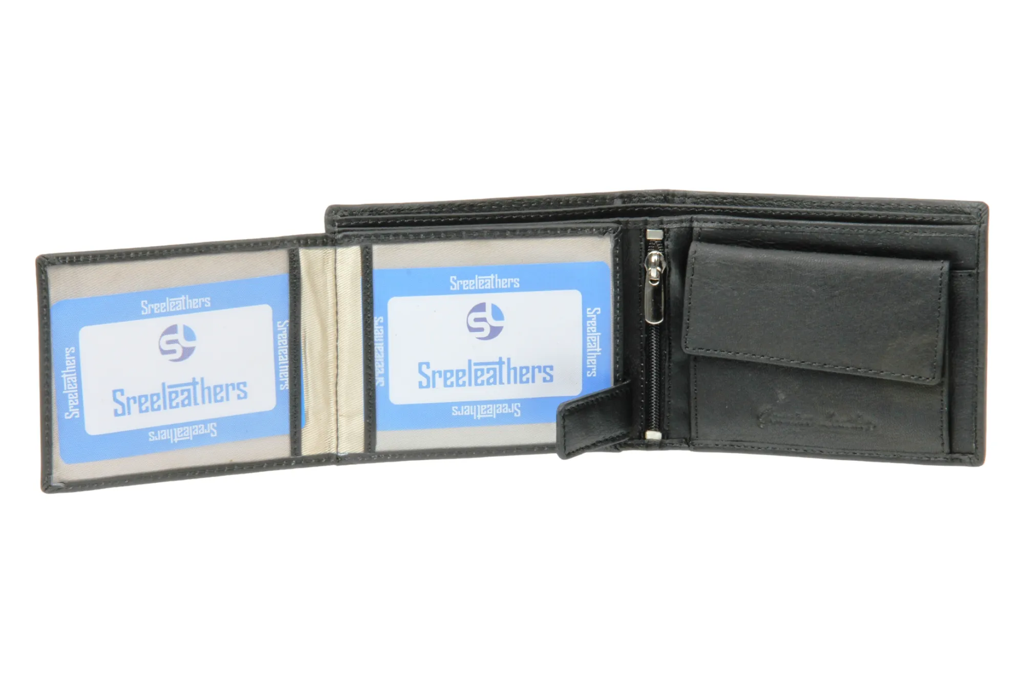 MENS LEATHER WALLET 42144 (BLACK)