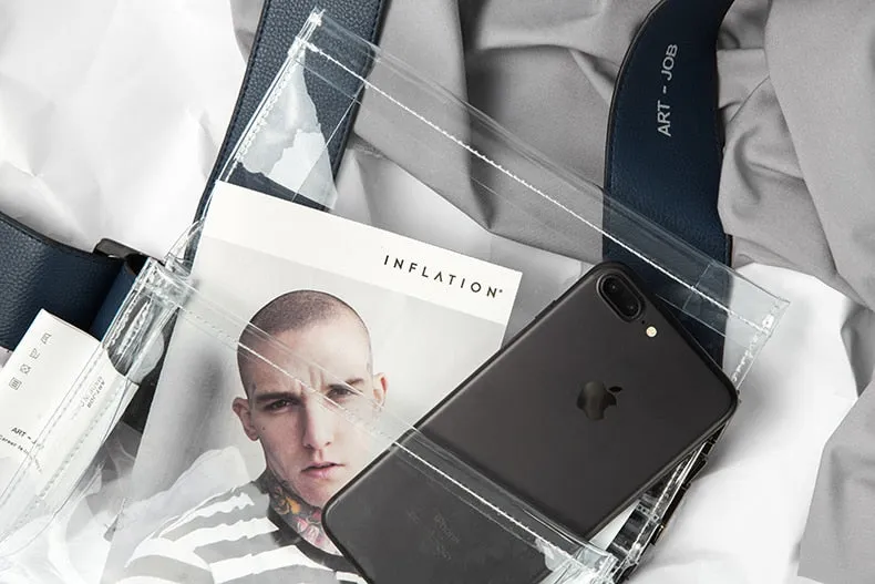 Men's Summer PVC Transparent Waist Bag