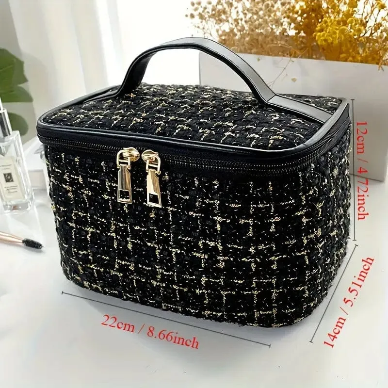 Minimalist Portable Makeup Zipper Handbag