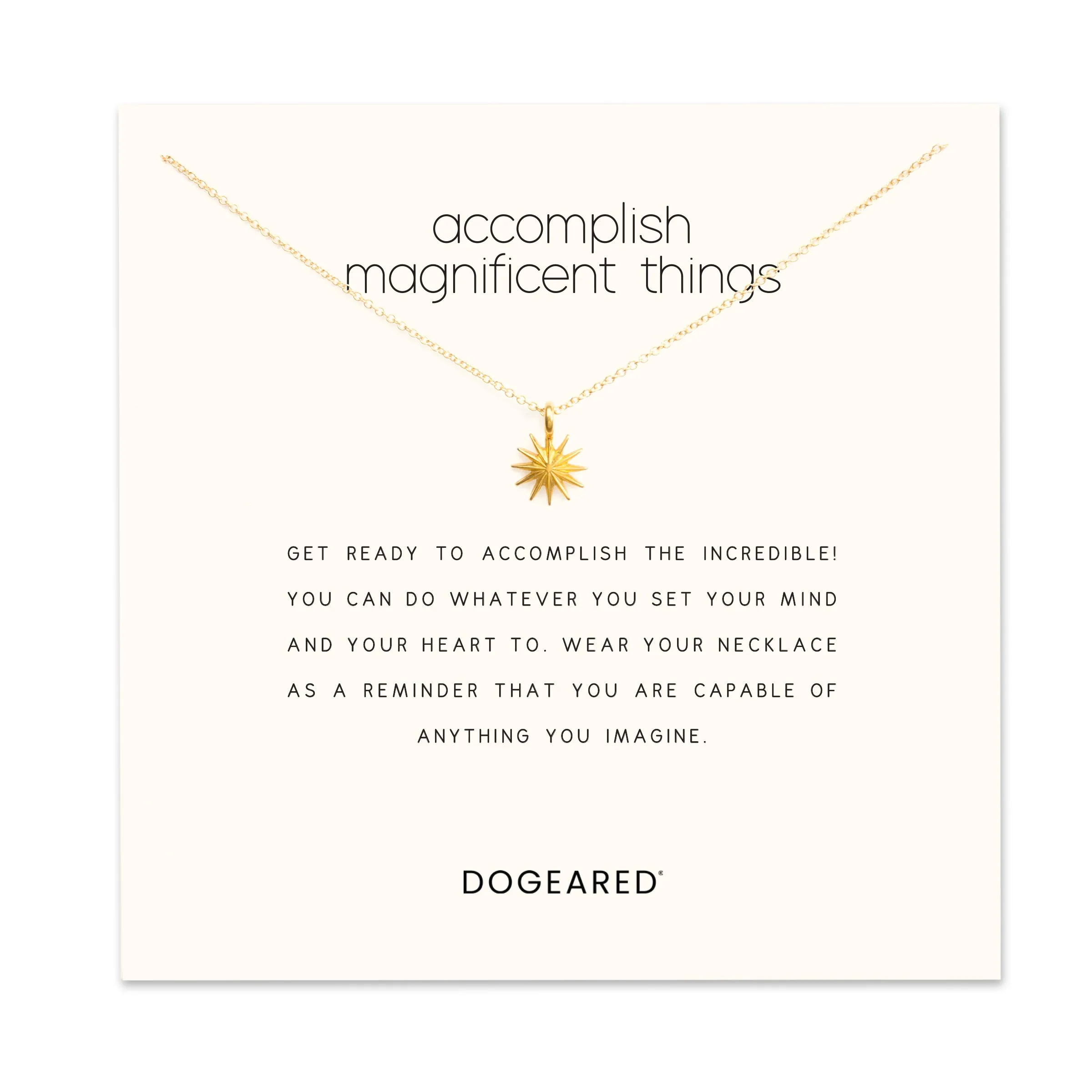 Modern Accomplish Magnificent Things Starburst Necklace