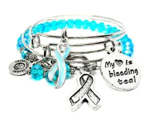 My Heart Is Bleeding Teal Catalog 3 Piece Collection