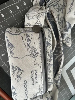 Neutral Map Ring Waist Hip Pouch/Crossbody