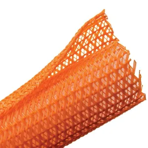 NTE 04-SCBW6-10OR 1/4 Inch Self-Closing Braided Wrap, Orange, 10FT Roll