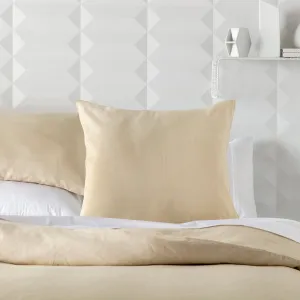 Oatmeal French Linen KAS European Pillow Case