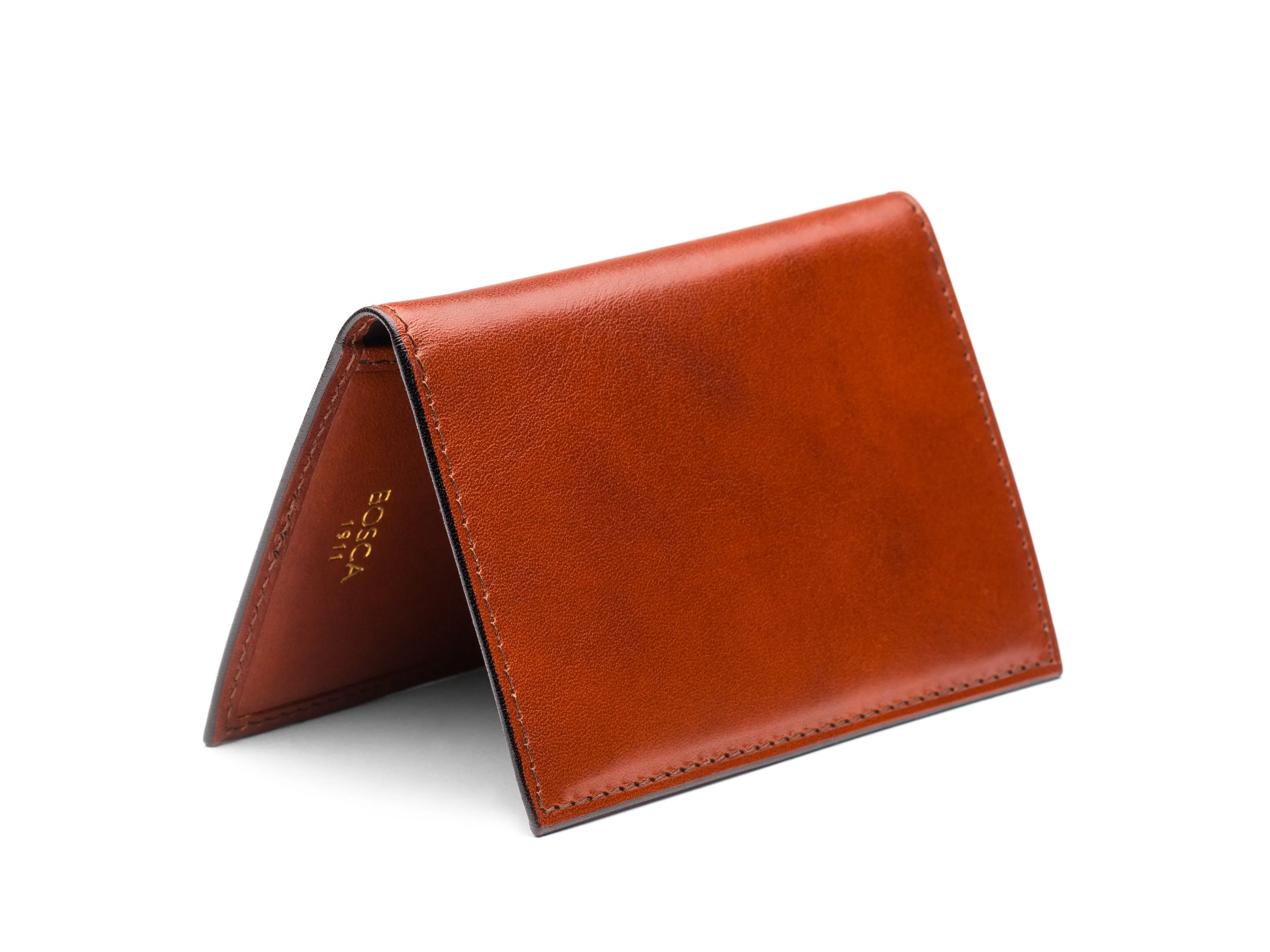 Old Leather 8 Pocket Credit Card Case
