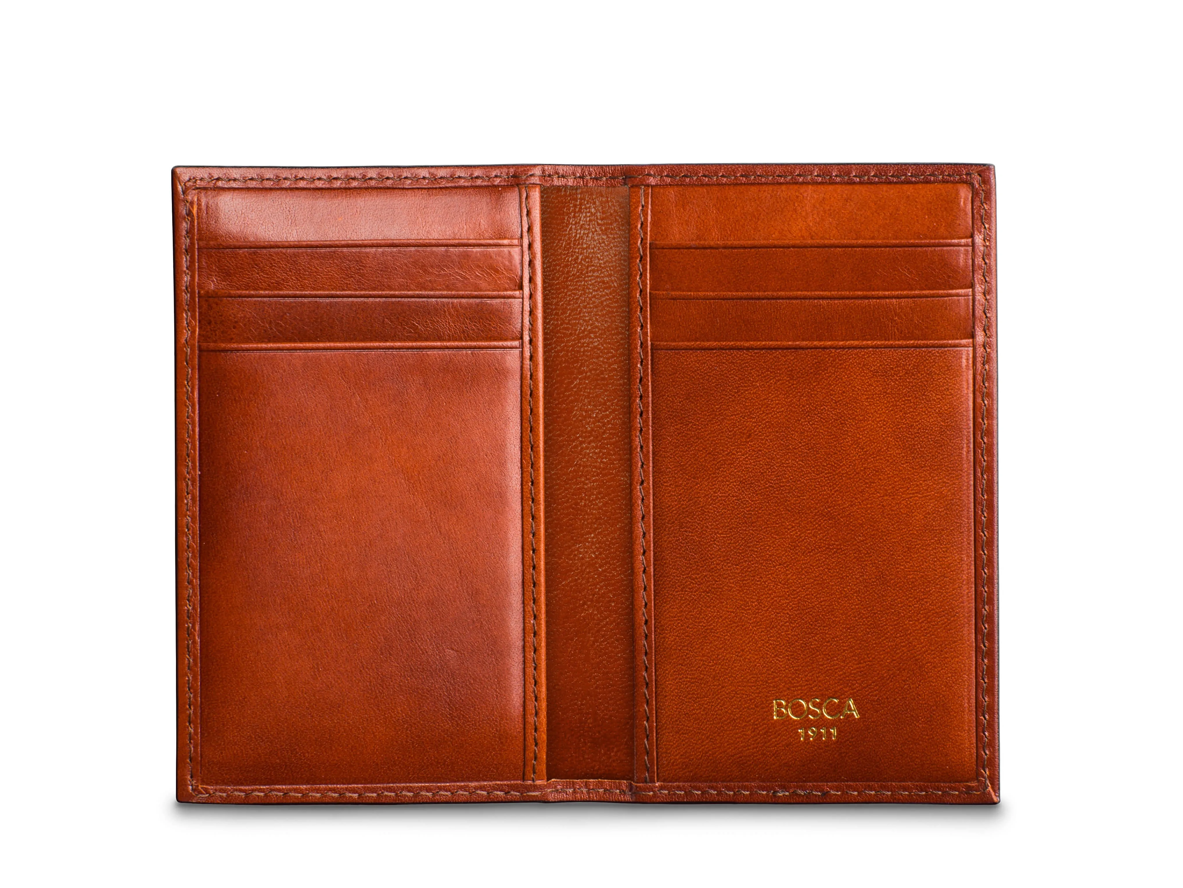 Old Leather 8 Pocket Credit Card Case