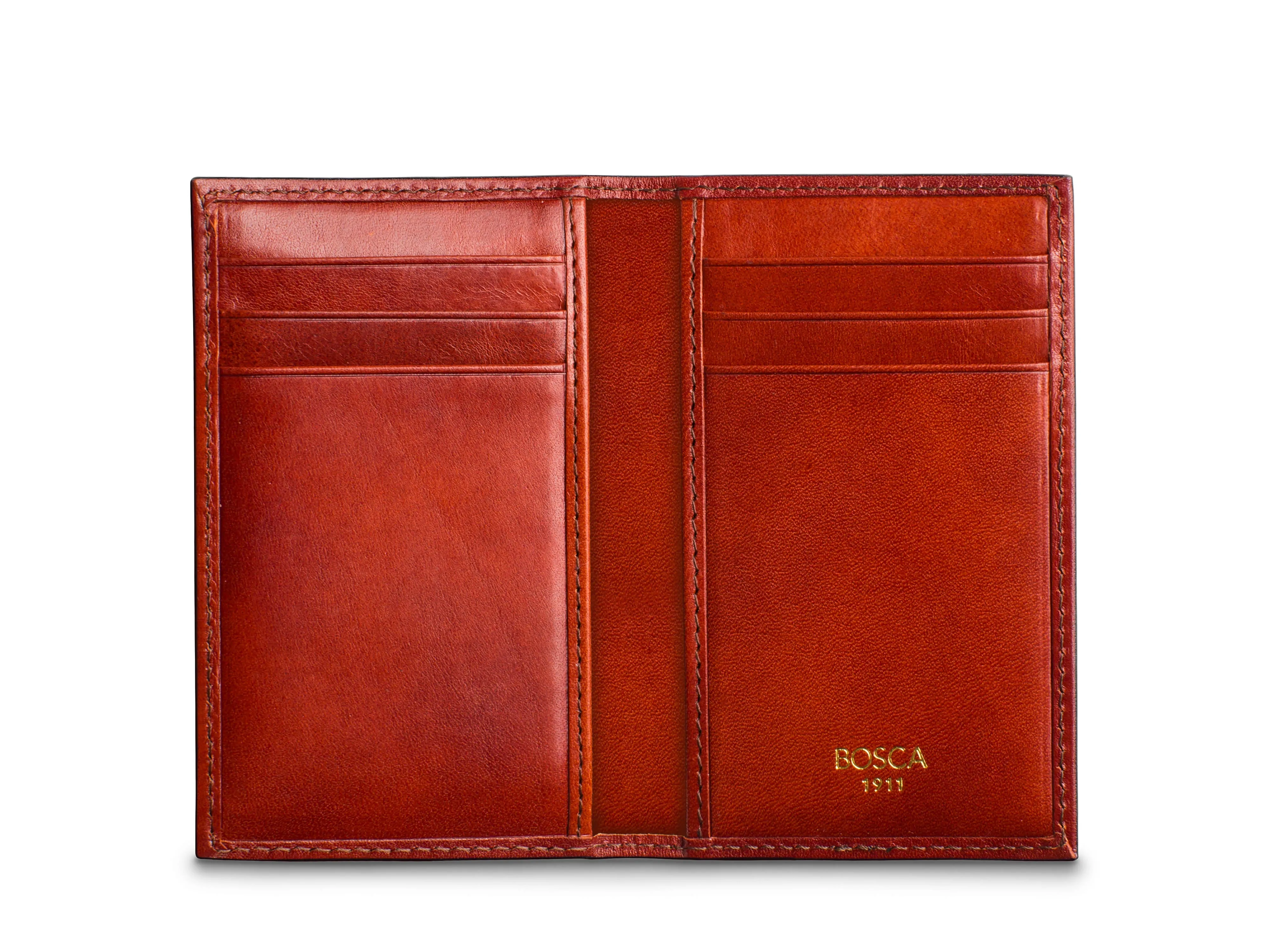 Old Leather 8 Pocket Credit Card Case