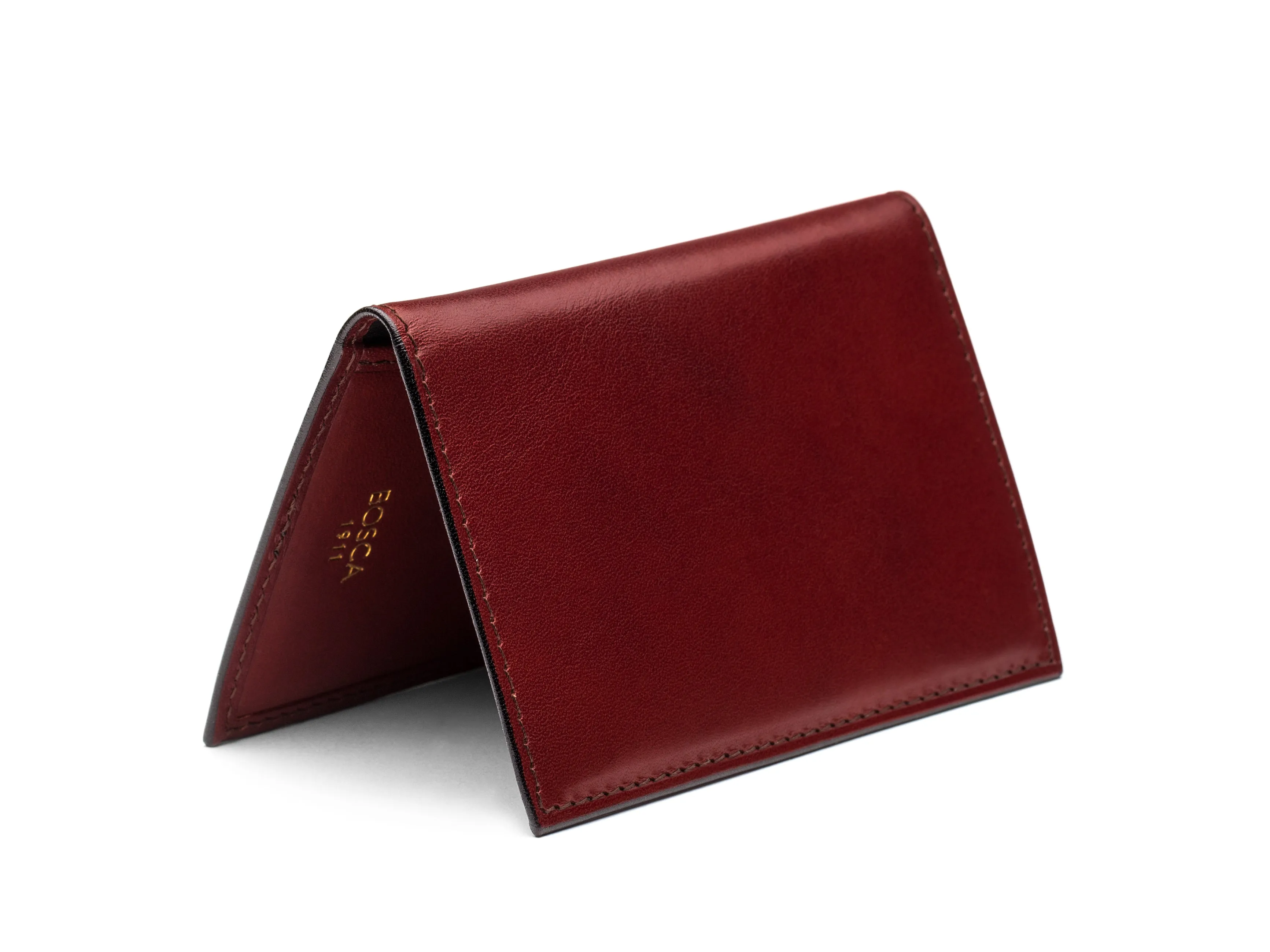 Old Leather 8 Pocket Credit Card Case