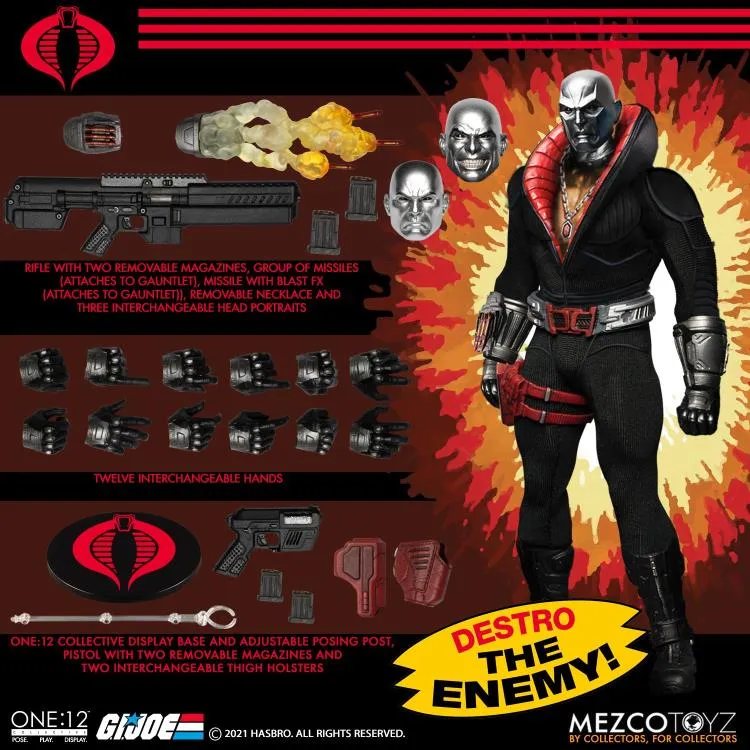 One-12 Collective G.I. Joe Destro Action Figure