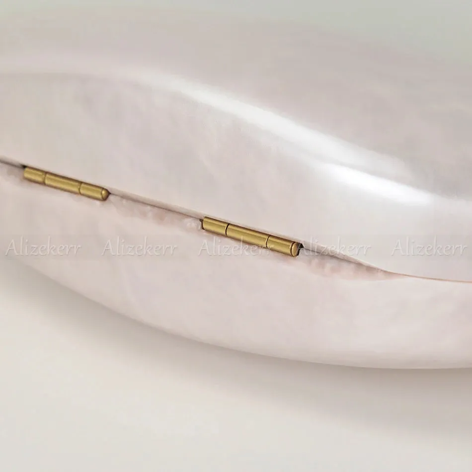 Oval Pearl Shaped Clutch - Kory