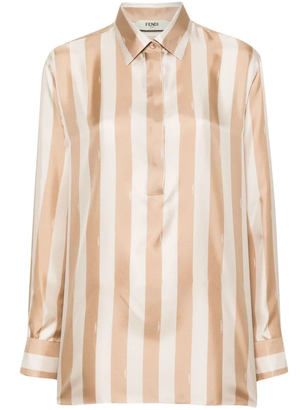 PEQUINSTRIPE SILK SHIRT