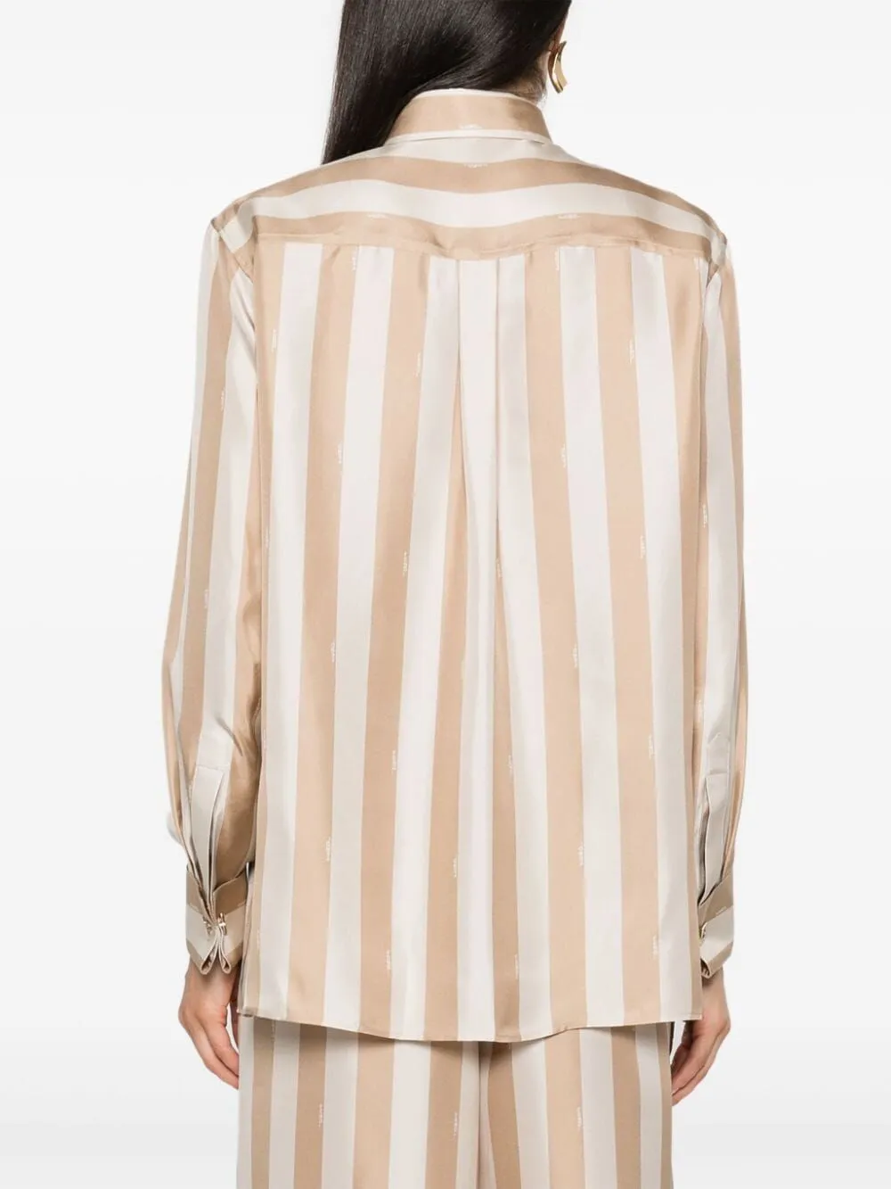 PEQUINSTRIPE SILK SHIRT