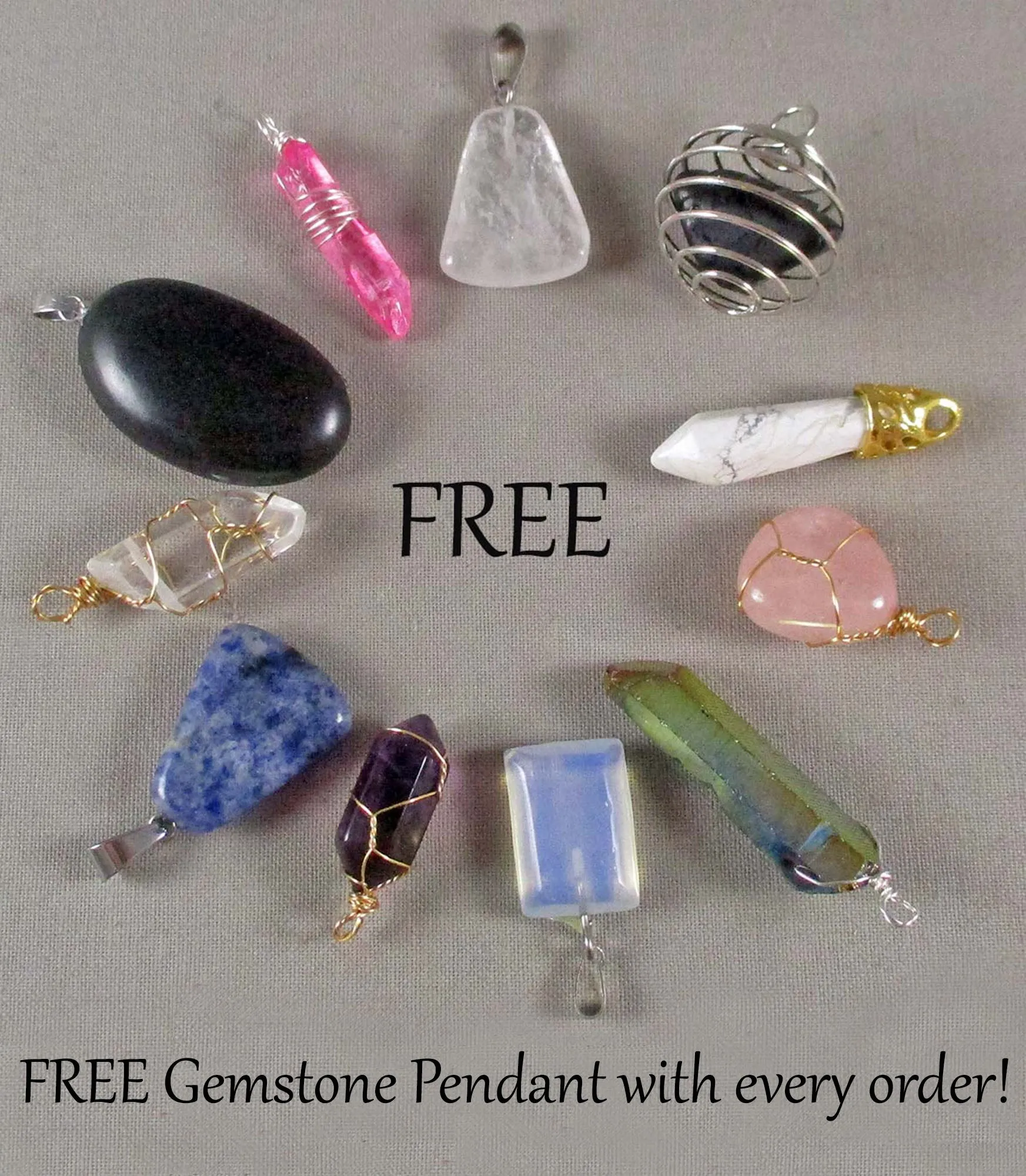 Plain Cotton Bag for Gemstones 11x10cm