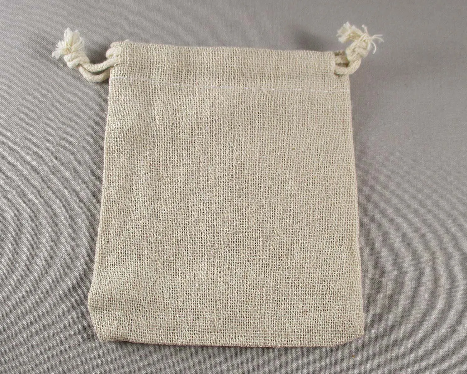 Plain Cotton Bag for Gemstones 11x10cm