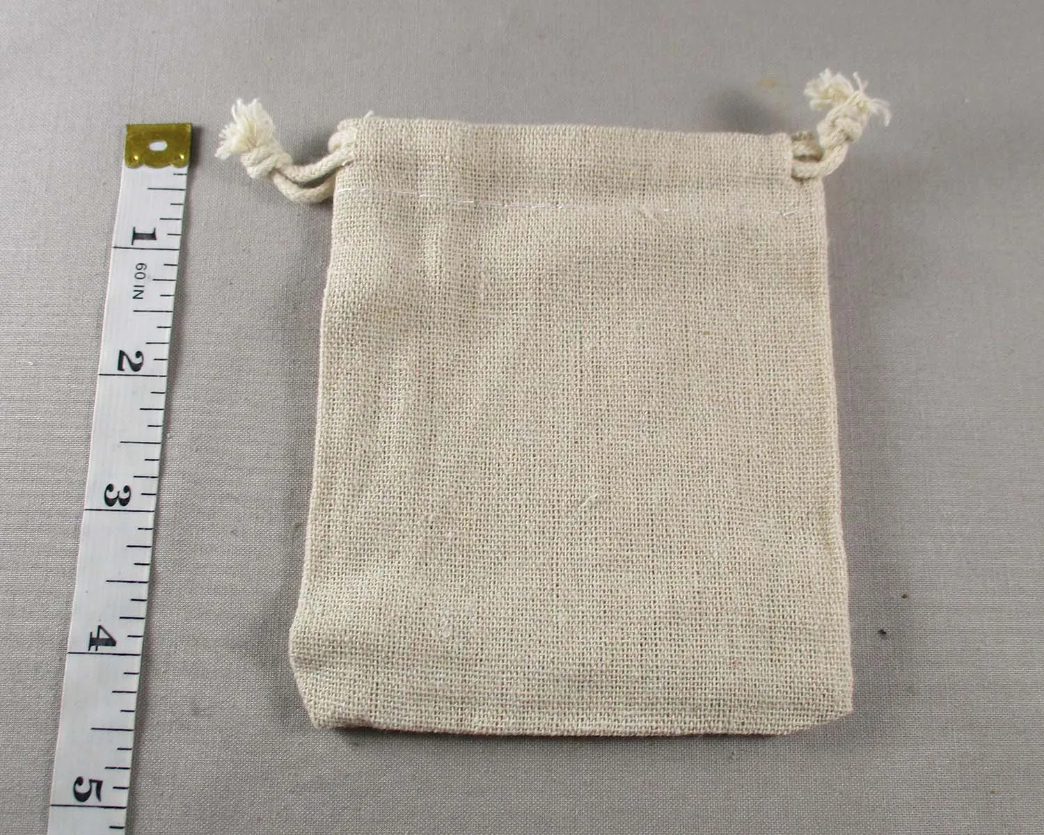 Plain Cotton Bag for Gemstones 11x10cm