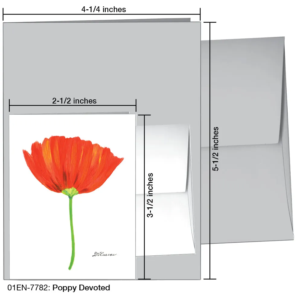 Poppy Devoted, Greeting Card (7782)