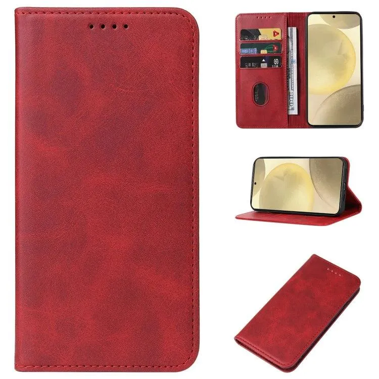 Premium Magnetic Leather Wallet Case for Samsung Galaxy S24  5G