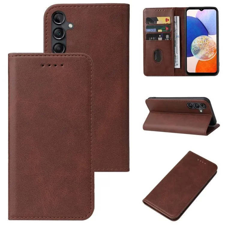 Premium Magnetic Leather Wallet Case for Samsung Galaxy S24  5G