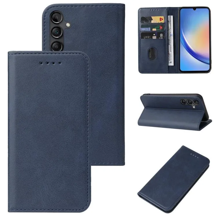 Premium Magnetic Leather Wallet Case for Samsung Galaxy S24  5G