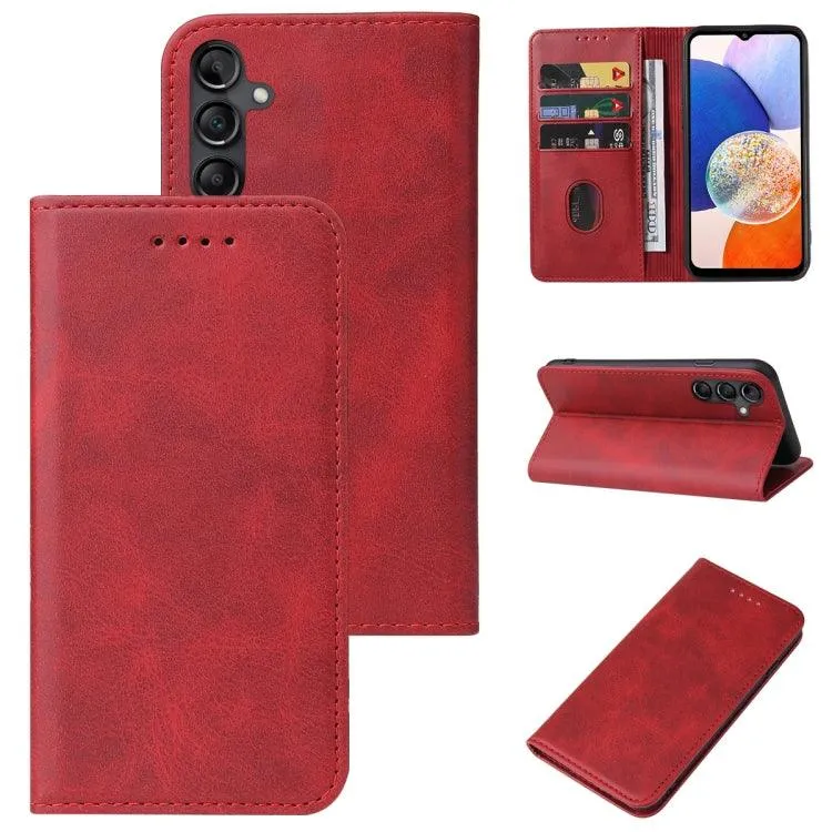 Premium Magnetic Leather Wallet Case for Samsung Galaxy S24  5G