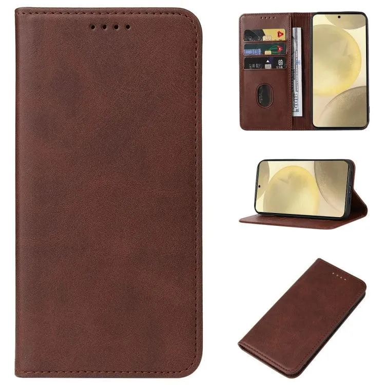 Premium Magnetic Leather Wallet Case for Samsung Galaxy S24  5G