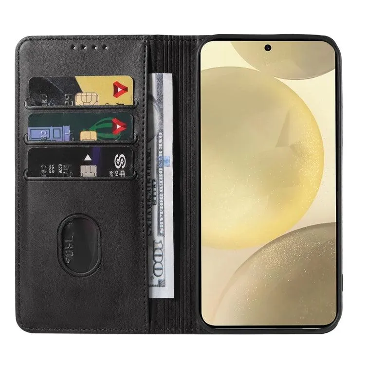 Premium Magnetic Leather Wallet Case for Samsung Galaxy S24  5G