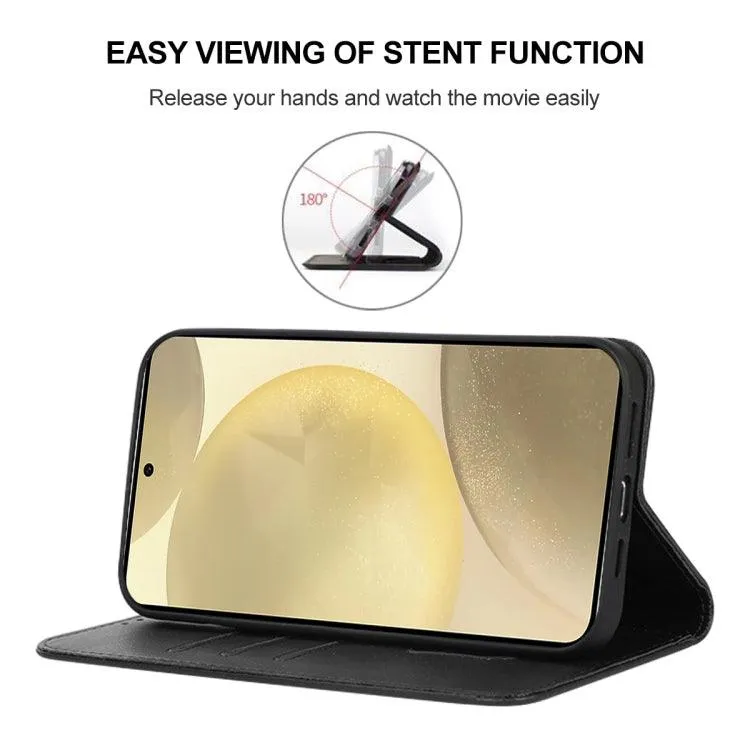 Premium Magnetic Leather Wallet Case for Samsung Galaxy S24  5G