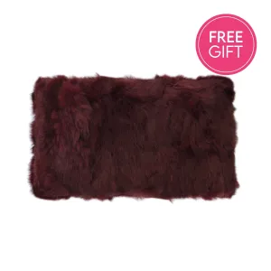 Rabbit Fur Lumbar Cushion - Shiraz