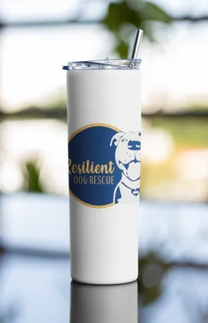 Resilient Dog Skinny Tumbler and Straw
