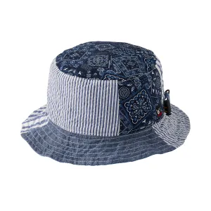 Reversible Patchwork Bucket Hat (UV Protection)