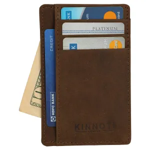 RFID Minimalist Slim Credit Card Holder With 3 Hidden Pockets
