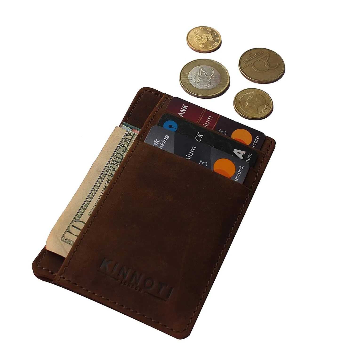 RFID Minimalist Slim Credit Card Holder With 3 Hidden Pockets