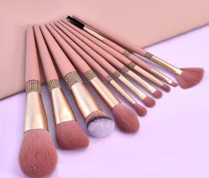 Rhinestone Romance Brush Set (10 piece brush collection with bag)