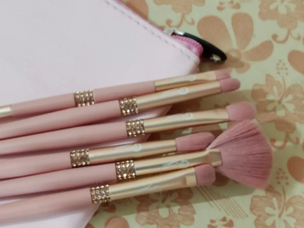 Rhinestone Romance Brush Set (10 piece brush collection with bag)