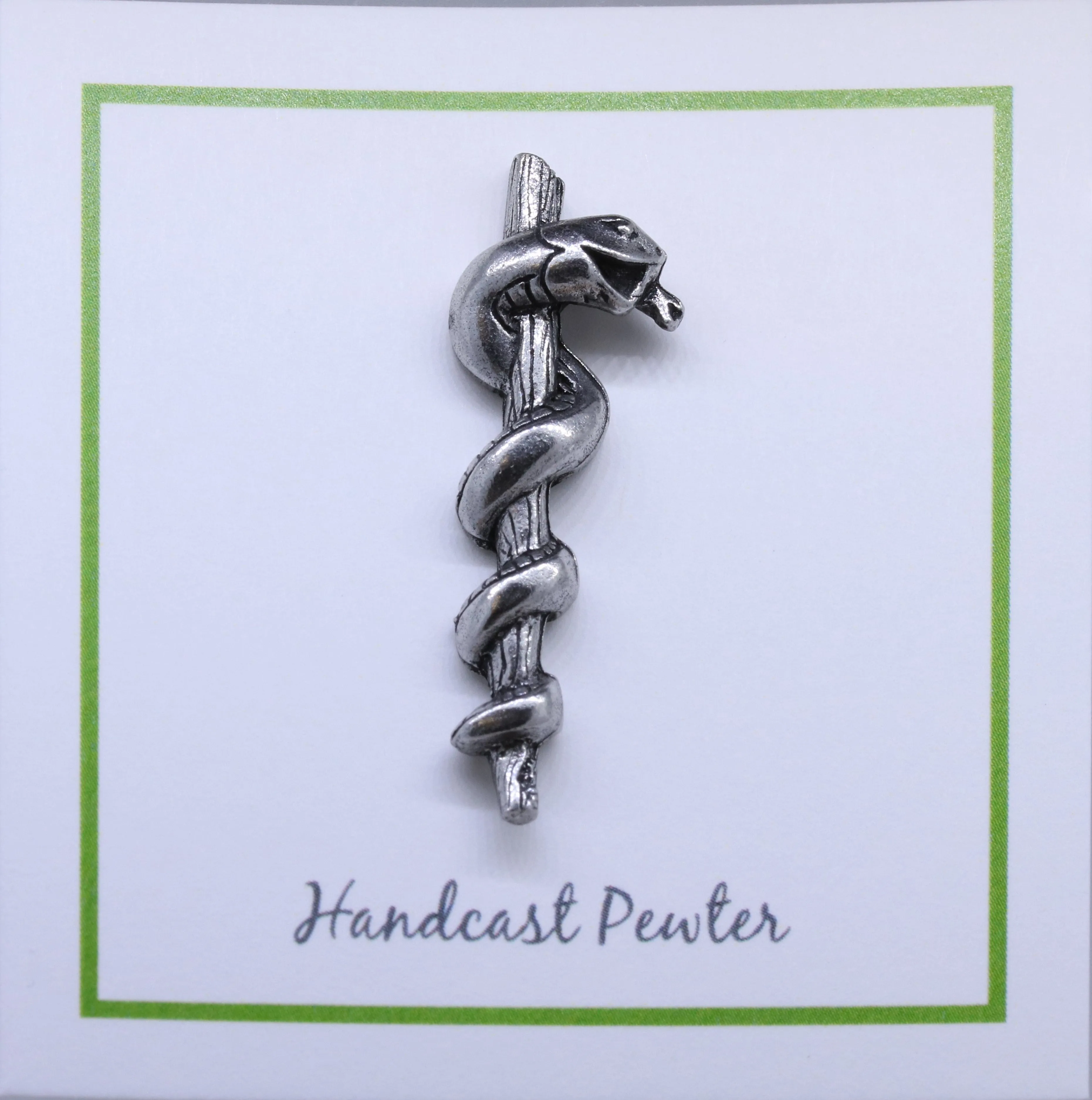 Rod of Asclepius Lapel Pin