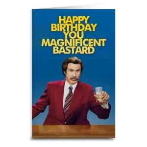 Ron Burgundy: Magnificent  - Birthday Card