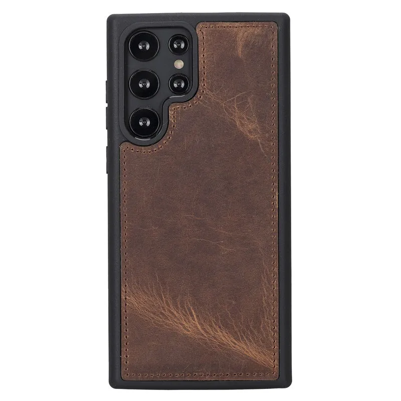 Samsung Galaxy S22 Ultra Magnetic Detachable Leather Wallet Case