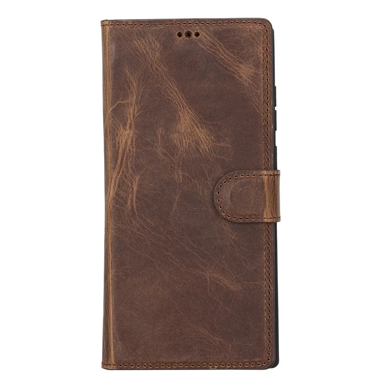 Samsung Galaxy S22 Ultra Magnetic Detachable Leather Wallet Case