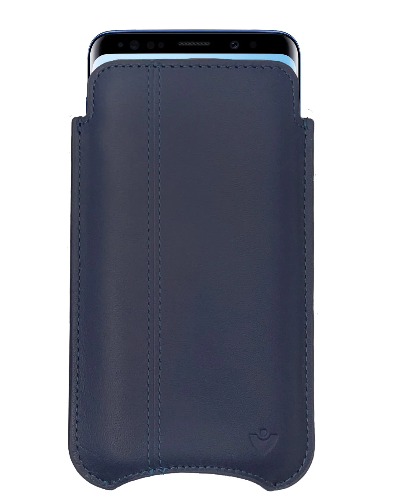 Samsung Galaxy S9 | S8 Wallet Case - Blue Leather NueVue Sanitizing and Screen Cleaning Case